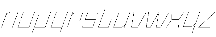 StatenSans WideHairlineOblique Instance Font LOWERCASE