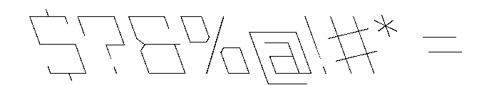 StatenSans WideHairlineReverse Instance Font OTHER CHARS