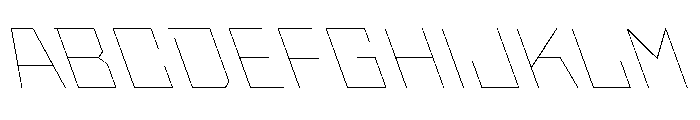 StatenSans WideHairlineReverse Instance Font UPPERCASE