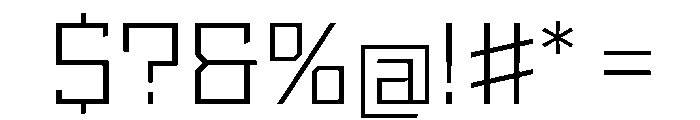StatenSans WideLight Instance Font OTHER CHARS