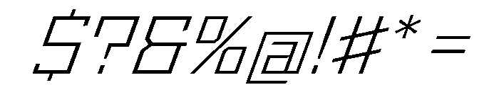StatenSans WideLightOblique Instance Font OTHER CHARS