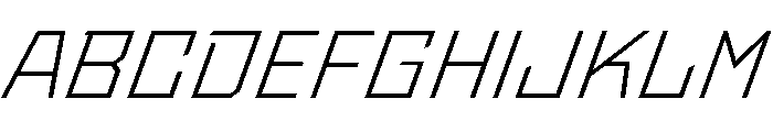 StatenSans WideLightOblique Instance Font UPPERCASE