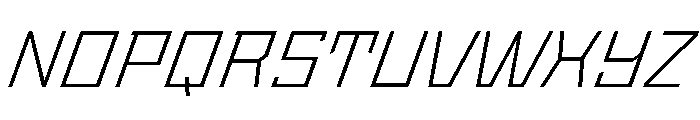 StatenSans WideLightOblique Instance Font UPPERCASE