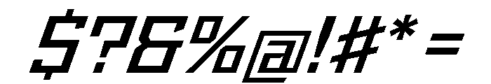 StatenSans WideSemiboldOblique Instance Font OTHER CHARS