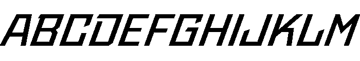 StatenSans WideSemiboldOblique Instance Font UPPERCASE