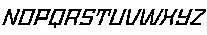 StatenSans WideSemiboldOblique Instance Font UPPERCASE