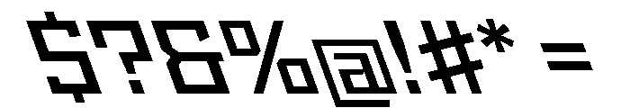 StatenSans WideSemiboldReverse Instance Font OTHER CHARS