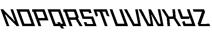 StatenSans WideSemiboldReverse Instance Font UPPERCASE