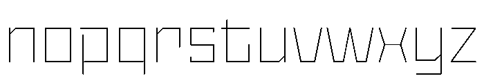 StatenSans WideThin Instance Font LOWERCASE