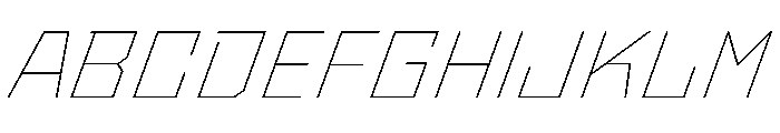 StatenSans WideThinOblique Instance Font UPPERCASE