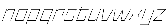StatenSans WideThinOblique Instance Font LOWERCASE