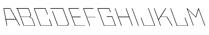 StatenSans WideThinReverse Instance Font UPPERCASE