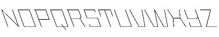 StatenSans WideThinReverse Instance Font UPPERCASE