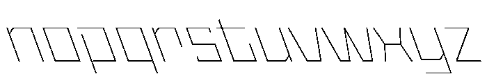 StatenSans WideThinReverse Instance Font LOWERCASE