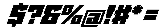 StatenSans WideUltraOblique Instance Font OTHER CHARS