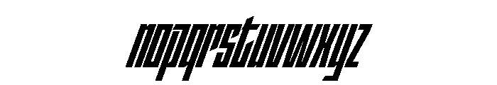 StatenSans XCompressedBlackOblique Instance Font LOWERCASE