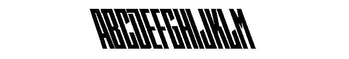 StatenSans XCompressedBlackReverse Instance Font UPPERCASE