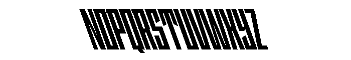 StatenSans XCompressedBlackReverse Instance Font UPPERCASE