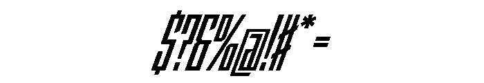 StatenSans XCompressedBoldOblique Instance Font OTHER CHARS
