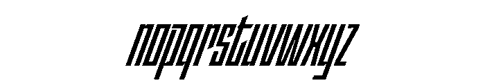 StatenSans XCompressedBoldOblique Instance Font LOWERCASE