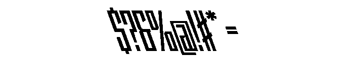 StatenSans XCompressedBoldReverse Instance Font OTHER CHARS