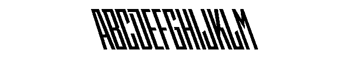 StatenSans XCompressedBoldReverse Instance Font UPPERCASE