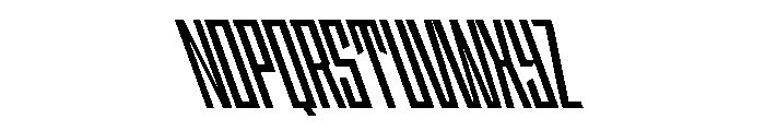 StatenSans XCompressedBoldReverse Instance Font UPPERCASE