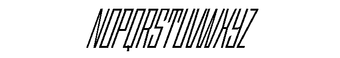 StatenSans XCompressedBookOblique Instance Font UPPERCASE