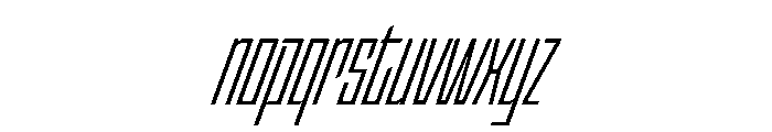 StatenSans XCompressedBookOblique Instance Font LOWERCASE