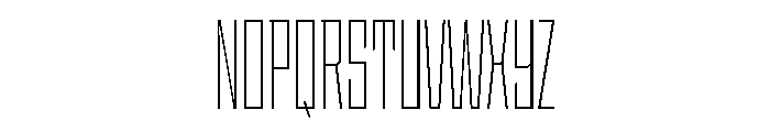 StatenSans XCompressedExtraLight Instance Font UPPERCASE