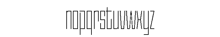 StatenSans XCompressedExtraLight Instance Font LOWERCASE