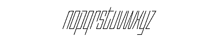 StatenSans XCompressedExtraLightOblique Instance Font LOWERCASE