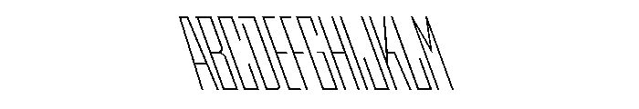 StatenSans XCompressedExtraLightReverse Instance Font UPPERCASE