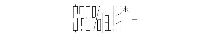 StatenSans XCompressedHairline Instance Font OTHER CHARS