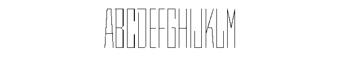 StatenSans XCompressedHairline Instance Font UPPERCASE