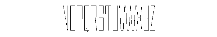 StatenSans XCompressedHairline Instance Font UPPERCASE