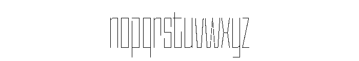 StatenSans XCompressedHairline Instance Font LOWERCASE
