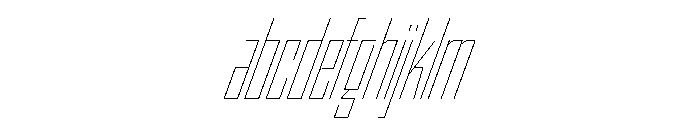 StatenSans XCompressedHairlineOblique Instance FONT