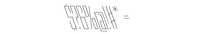 StatenSans XCompressedHairlineReverse Instance Font OTHER CHARS