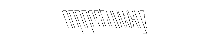 StatenSans XCompressedHairlineReverse Instance Font LOWERCASE