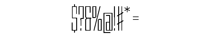 StatenSans XCompressedLight Instance Font OTHER CHARS