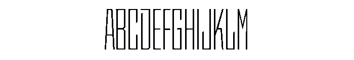 StatenSans XCompressedLight Instance Font UPPERCASE