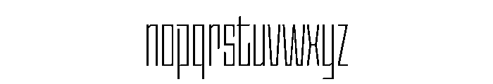 StatenSans XCompressedLight Instance Font LOWERCASE