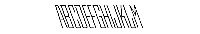 StatenSans XCompressedLightReverse Instance Font UPPERCASE