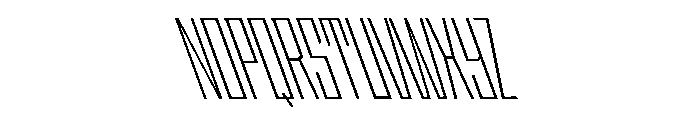 StatenSans XCompressedLightReverse Instance Font UPPERCASE