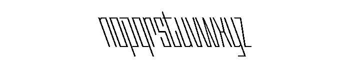 StatenSans XCompressedLightReverse Instance Font LOWERCASE