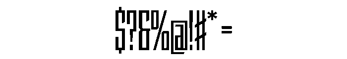 StatenSans XCompressedSemibold Instance Font OTHER CHARS