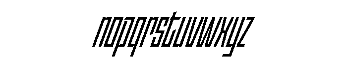 StatenSans XCompressedSemiboldOblique Instance Font LOWERCASE