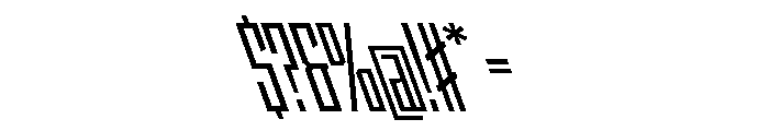 StatenSans XCompressedSemiboldReverse Instance Font OTHER CHARS