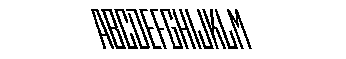 StatenSans XCompressedSemiboldReverse Instance Font UPPERCASE